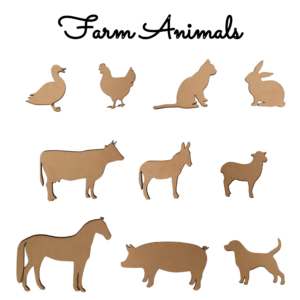 Bonjoy Farm Animal Cutouts