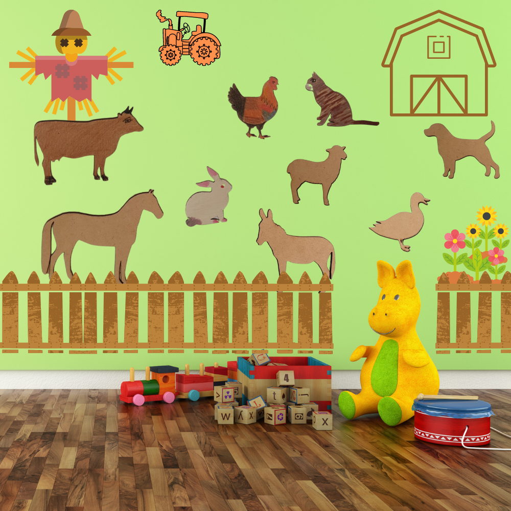 Decorate Children's room with Bonjoy Farm Animals
