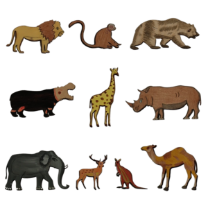 Wild Animals - Bonjoy Fashion and Decor - Coloured