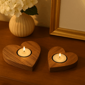 Bonjoy Heart Shape T Light Candle Stand Holders - 4.5 and 3.5 inch - 2 Candle Holes - Bonjoy Fashion and Decor - Amazon_8 - 4.5 and 3.5 inch