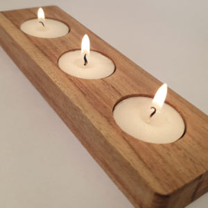 Wooden Tealight Candle Holder Stand - 8" *2.4"