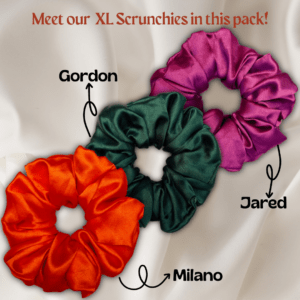 Ceremonies of Life_Milano, Gordon, Jared_Satin XL Scrunchies