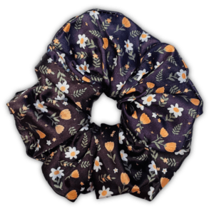 Ebony Satin XL Scrunchie