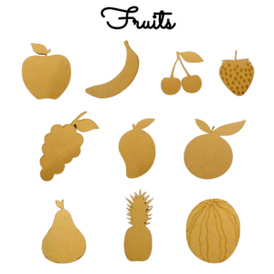 Bonjoy Fruit Shape Cutouts - Set of 10