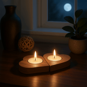 Bonjoy Heart Shape T Light Candle Stand Holders - Set of 2 - Bonjoy Fashion and Decor - Amazon_2_ 4 inch each 22 May 2025