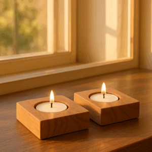 Bonjoy Square Shape T Light Candle Stand Holders - Set of 2 - Bonjoy Fashion and Decor - 4_22 May 2025