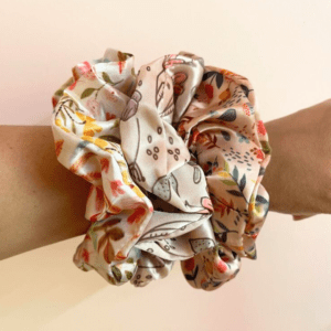 Out and About - Pack of 3 Printed XL Scrunchies - Ruby, Daisy, Cindy on hand