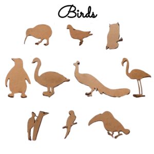 Bonjoy Birds Cutouts - Pack of 10 - Main
