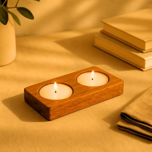 Rectangle Shape Candle Stand - 5.5 X 2.4 inch_1